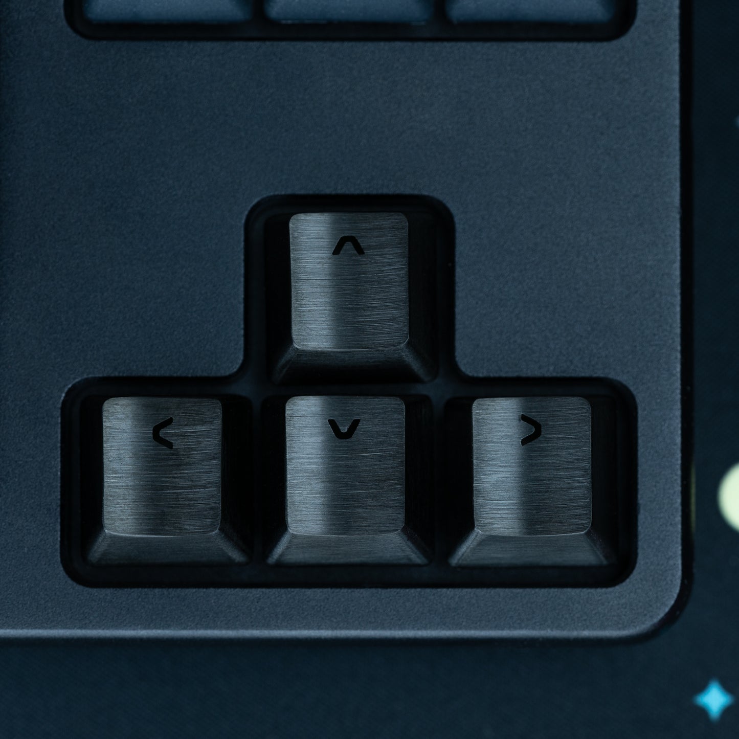 Brushed Gunmetal Stainless Steel Metal Arrow Keys