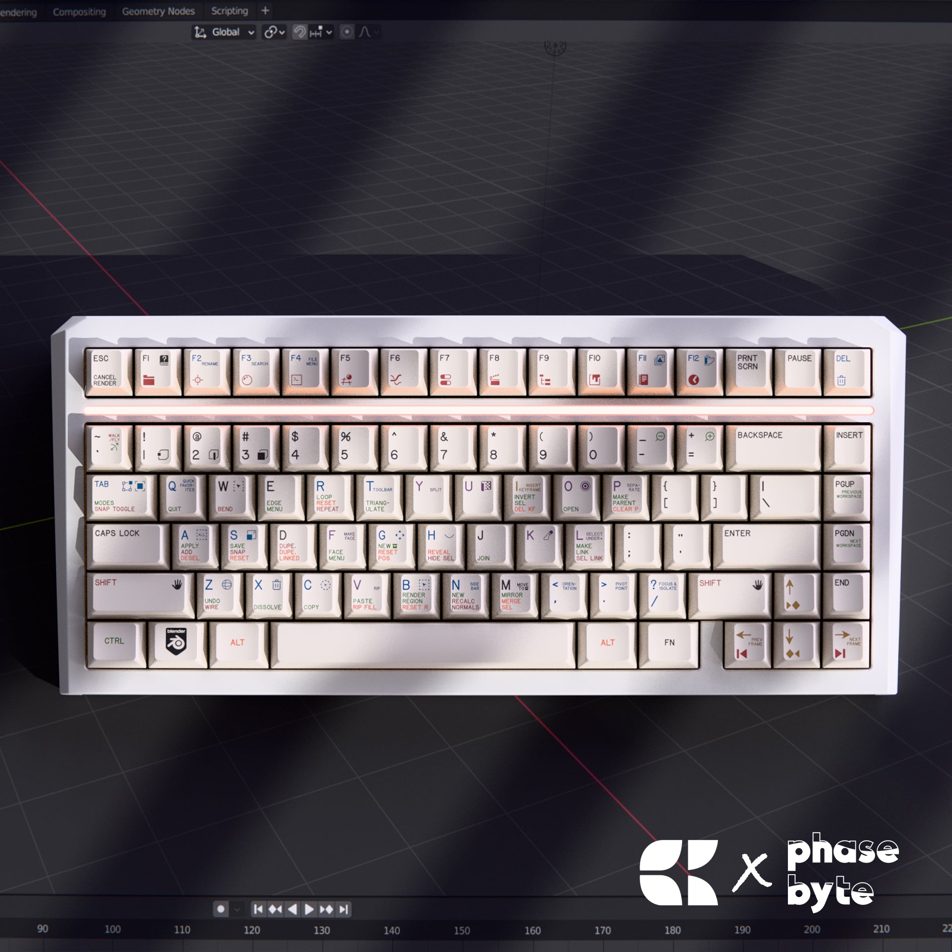 Blender Keycaps - Bees.Keys X PhaseByte