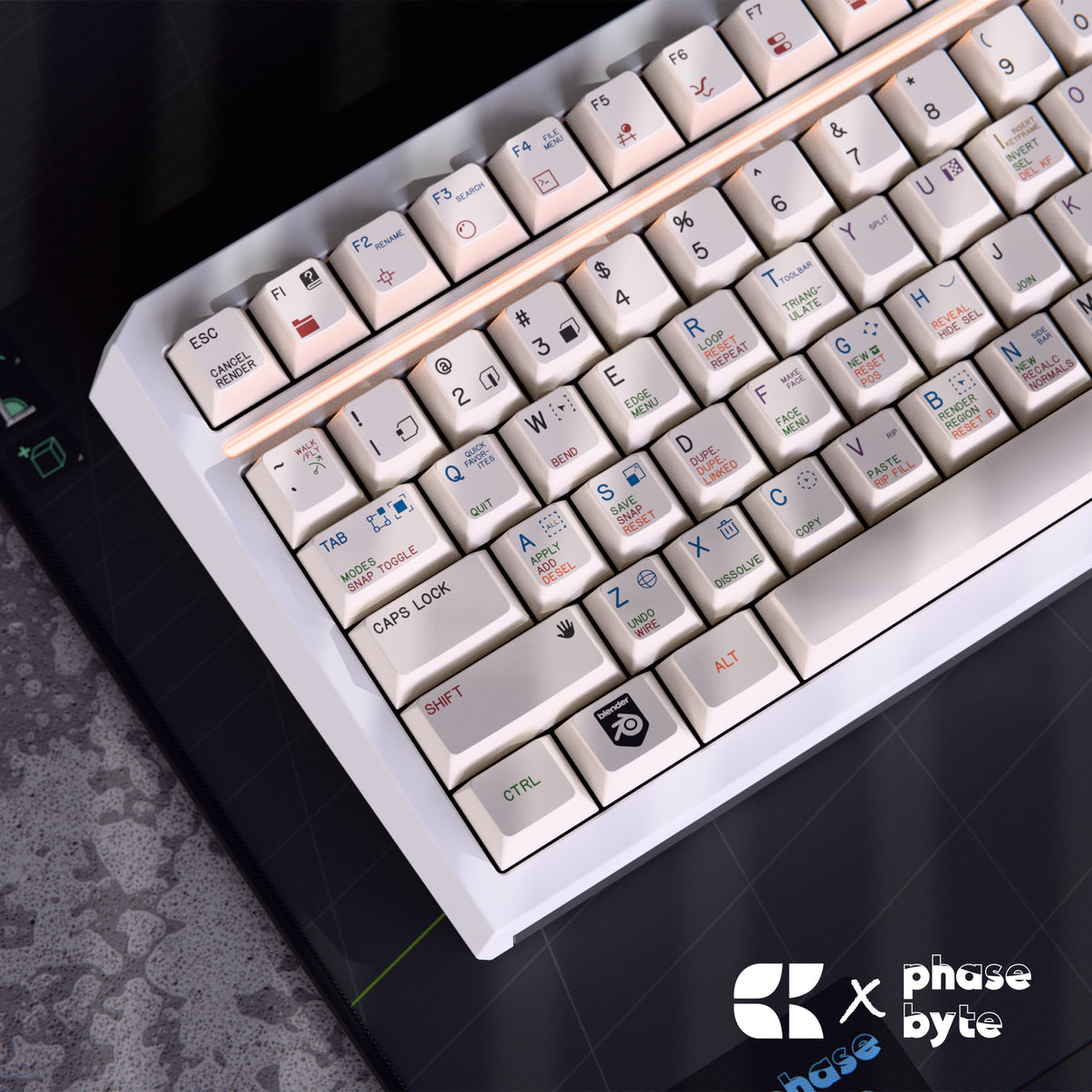 Blender Keycaps - Bees.Keys X PhaseByte